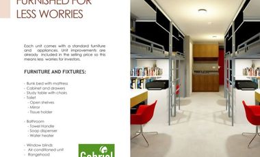 Dormitory in Cebu City at UniPlace Cebu, Perfect Investment