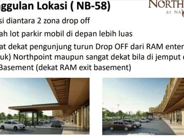 Rukan Mewah dan ekslusif NORTH POINT Navapark BSD hadap jalan