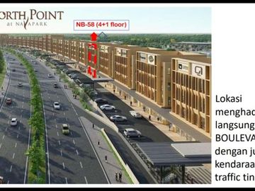 Rukan Mewah dan ekslusif NORTH POINT Navapark BSD hadap jalan