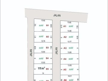 KAWASAN UII; TANAH KAVLING 1 UNIT TERAKHIR, SHM