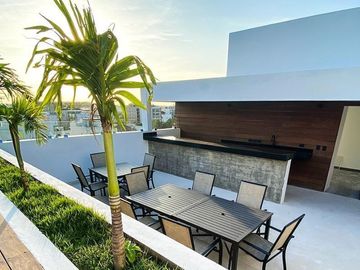 Departamento, amenidades con vista al mar, alberca, jacuzzi, gimnasio