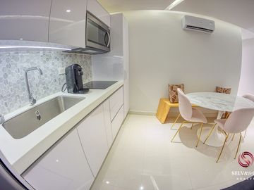 Departamento, amenidades con vista al mar, alberca, jacuzzi, gimnasio