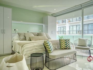 Departamento, amenidades con vista al mar, alberca, jacuzzi, gimnasio