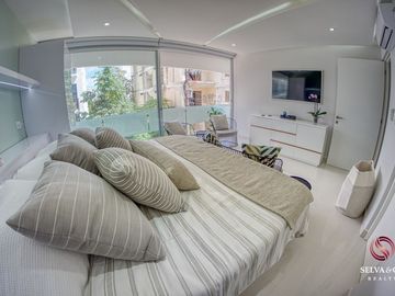 Departamento, amenidades con vista al mar, alberca, jacuzzi, gimnasio
