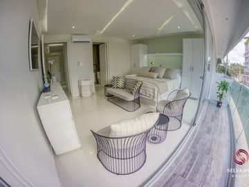 Departamento, amenidades con vista al mar, alberca, jacuzzi, gimnasio