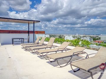 Departamento, amenidades con vista al mar, alberca, jacuzzi, gimnasio