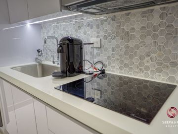 Departamento, amenidades con vista al mar, alberca, jacuzzi, gimnasio