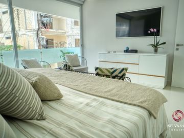 Departamento, amenidades con vista al mar, alberca, jacuzzi, gimnasio