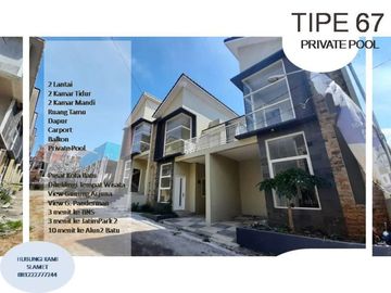Rumah Villa Pusat Kota Batu 2 Lantai Tipe 57