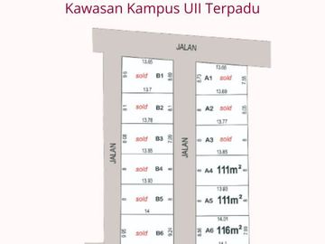 Investasi Menguntungkan : Kavling SHM Jogja, 7 Menit Kampus UII