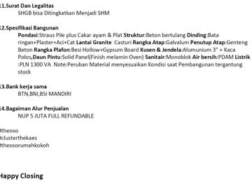 Bagus Mewah, The Oso Cluster The Kaes, Free Biaya, Sidaorjo | Br275 A