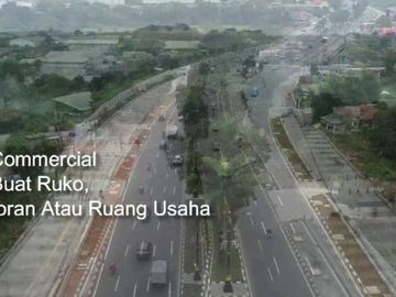 Dijual Lahan Commercial Cijujung Sukaraja Bogor - Rp 8 Jt/m2 | Lt : 450 m2