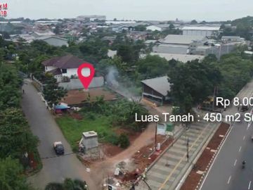 Dijual Lahan Commercial Cijujung Sukaraja Bogor - Rp 8 Jt/m2 | Lt : 450 m2