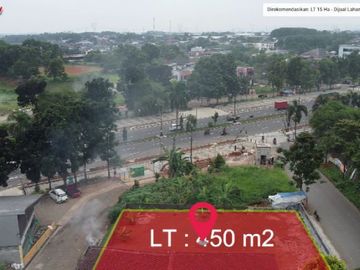 Dijual Lahan Commercial Cijujung Sukaraja Bogor - Rp 8 Jt/m2 | Lt : 450 m2
