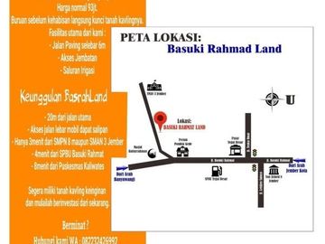 Basrah land, Hanya 5 Menit Dari Armed Kebonsari Jember