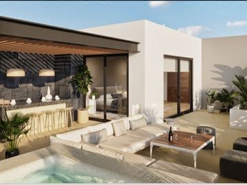 Condominio amplio 214 m2, piso de mármol, en residencial privado, con alberca