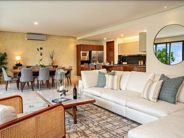 Condominio amplio 214 m2, piso de mármol, en residencial privado, con alberca