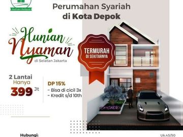 Rumah Syariah di Selatan Jakarta - Cinangka Depok hanya 260jutaan