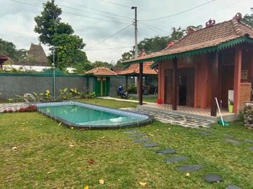 Rumah Joglo Etnik Jawa Mewah Kolam Renang di Turi Sleman