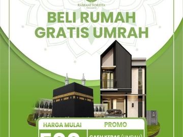 Rumah Syariah 2 Lantai di Kawasan Asri dan sejuk tengah Kota Bogor 500jutaan