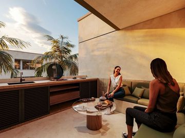 Departamento en venta a un costado de hacienda Xcanatún, Mérida