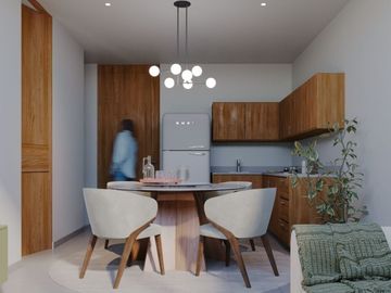 Departamento en venta a un costado de hacienda Xcanatún, Mérida