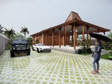Rumah Joglo Jawa di Lingkungan Asri dan Nyaman Dijual di Manisrenggo