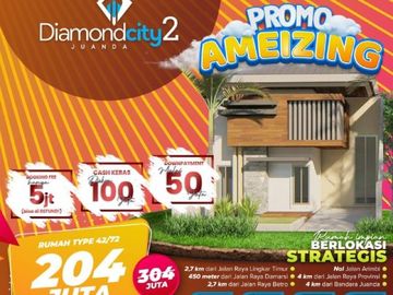 BANYAK BONUSNYA, Hub. 0821-3993-----, Jual Rumah di Sidoarjo 169 Juta, Diamond City Juanda 2