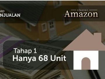Rumah cluster 2 lantai dekat stasiun cikarang kota