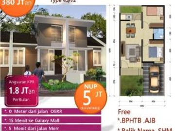 Rumah baru cuma 350juta