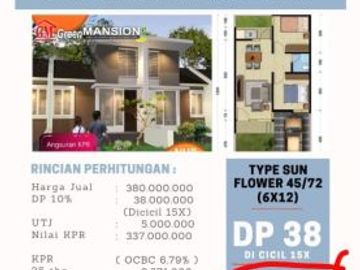Rumah baru cuma 350juta