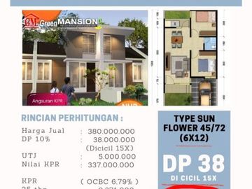 Rumah baru cuma 350juta
