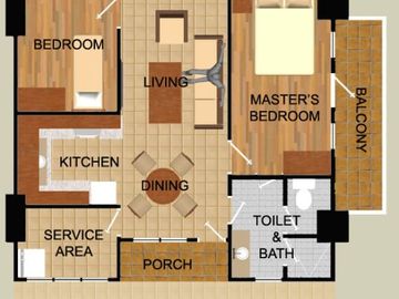 Luxury Condominium 2 BR, 70 sqm, 2 Balconies, Guadalupe, Cebu City,
