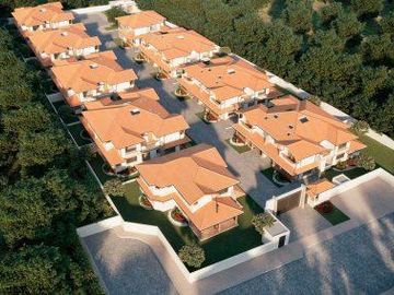 Vendo Linda casa 3 dorm, amplio jardín 182m2, estilo rústico, Tumbaco,Santa Rosa