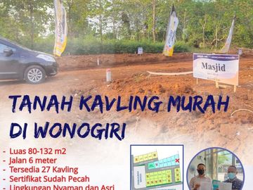 TANAH LUAS 132 LOKASI STRATEGIS DEKAT WONOGIRI KOTA HARGA MURAH