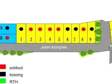 Rumah dua lantai harga terjangkau lok pinggir jln