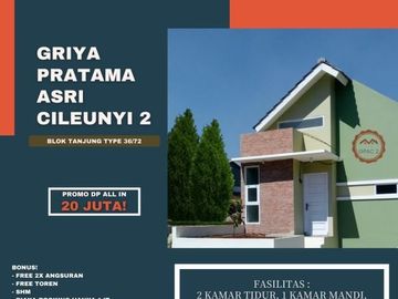 Jual murah rumah di cikalang Cinunuk dp ringan