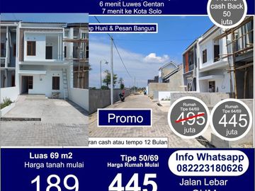 Rumah 2 Lantai Gentan Rumah Siap Huni Gentan Rumah Ready Gentan Solo