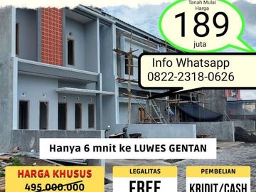 Rumah 2 Lantai Gentan Rumah Siap Huni Gentan Rumah Ready Gentan Solo