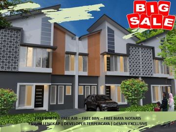 2 Lantai Tipe 45/77 Rumah Dekat Kampus Free Biaya2