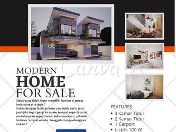 RUMAH MEWAH 2 LANTAI DI CIHANJUANG BANDUNG BARAT FREE SHM, IMB