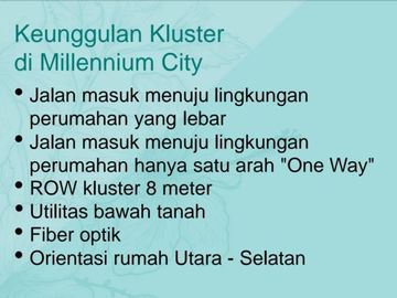 rumah siap huni free ppn Cluster alton Millenium City parung panjang