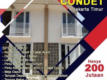 Rumah Dijual Murah Dekat Jalan Raya Condet