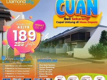 Dijamin Terpercaya, WA 08213993----, Perumahan Baru Di Sidoarjo 2022, Dimond City Juanda 1