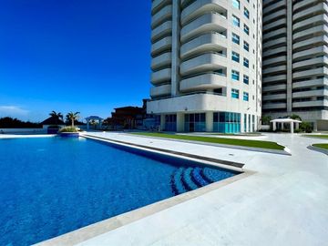 Departamento de lujo en venta frente al mar en torre JV, Costa de Oro, Veracruz.
