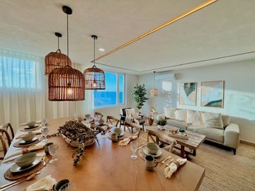 Departamento de lujo en venta frente al mar en torre JV, Costa de Oro, Veracruz.