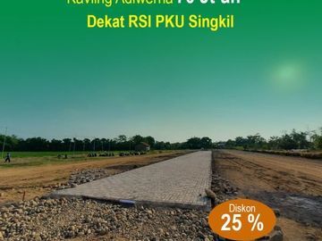 Hanya 70 Jt-an: Kavling Dekat RSI PKU Singkil Adiwerna: SHM