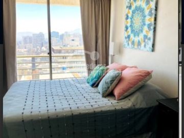 Departamento amoblado en venta de 1 dorm. en Santiago