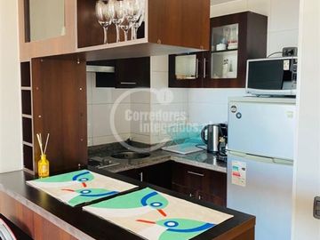 Departamento amoblado en venta de 1 dorm. en Santiago