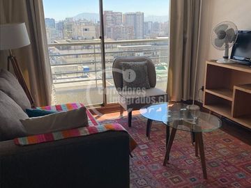 Departamento amoblado en venta de 1 dorm. en Santiago